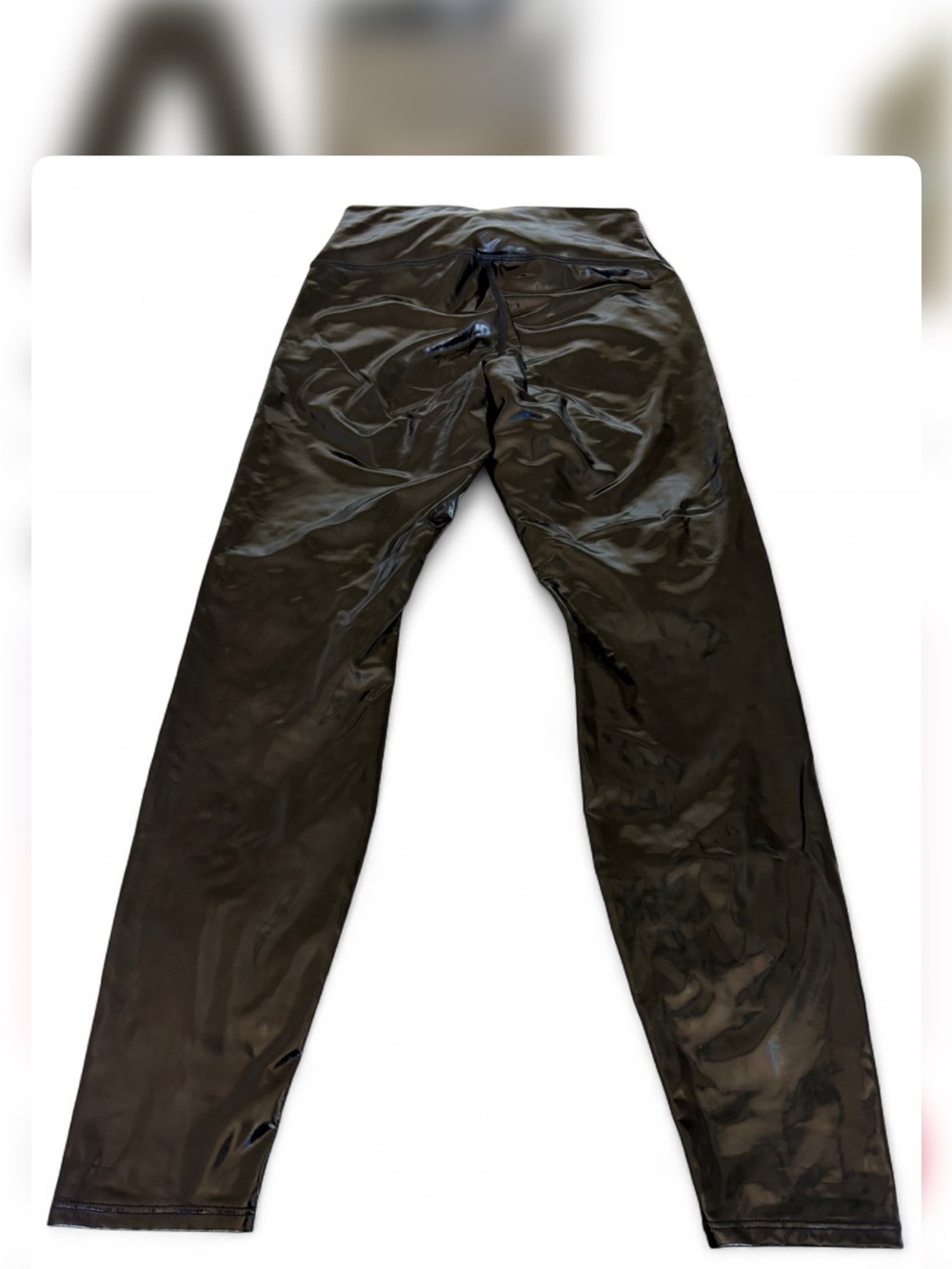 Good American Black Faux Leather Leggings - High Shine - Picture 3 of 7